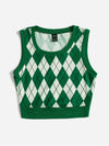 Argyle Pattern Tank Top