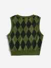 Argyle Pattern Tank Top