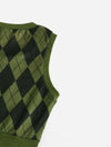 Argyle Pattern Tank Top