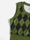 Argyle Pattern Tank Top