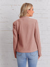 Solid Notch Neck Blazer