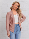 Solid Notch Neck Blazer
