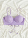 Scallop Trim Push Up Bikini Top