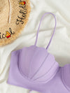 Scallop Trim Push Up Bikini Top