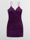 BAE Solid Velvet Bodycon Dress