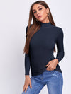 Solid Rib knit Tee