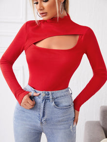 Cutout Front Fitted Tee