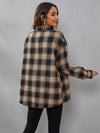 Plaid Print Drop Shoulder Shirt