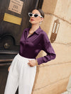 Button Up Drop Shoulder Shirt