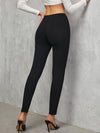 Solid Seam Detail Skinny Pants