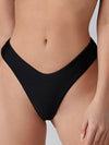 Rib High Cut Bikini Panty