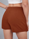 Solid High Waisted Skort