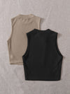 EZwear 2 Pack Rib knit Tank Top