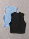 EZwear 2 Pack Rib knit Tank Top
