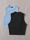 EZwear 2 Pack Rib knit Tank Top