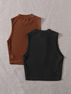 EZwear 2 Pack Rib knit Tank Top