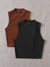 EZwear 2 Pack Rib knit Tank Top