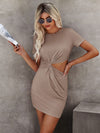 Twist Front Cut Out Dress