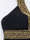 Contrast Trim One Piece Swimsuit