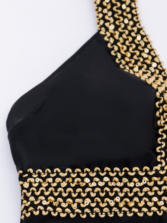 Contrast Trim One Piece Swimsuit