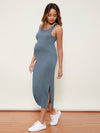 Maternity Split Side Cable Knit Dress