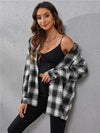 Plaid Print Drop Shoulder Shirt