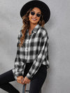 Plaid Print Drop Shoulder Shirt
