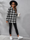 Plaid Print Drop Shoulder Shirt