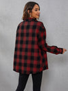 Plaid Print Drop Shoulder Shirt