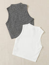 EZwear 2 Pack Rib knit Tank Top
