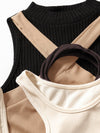 4pcs Rib knit Top