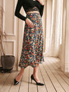 Frenchy Allover Floral Print Flare Skirt
