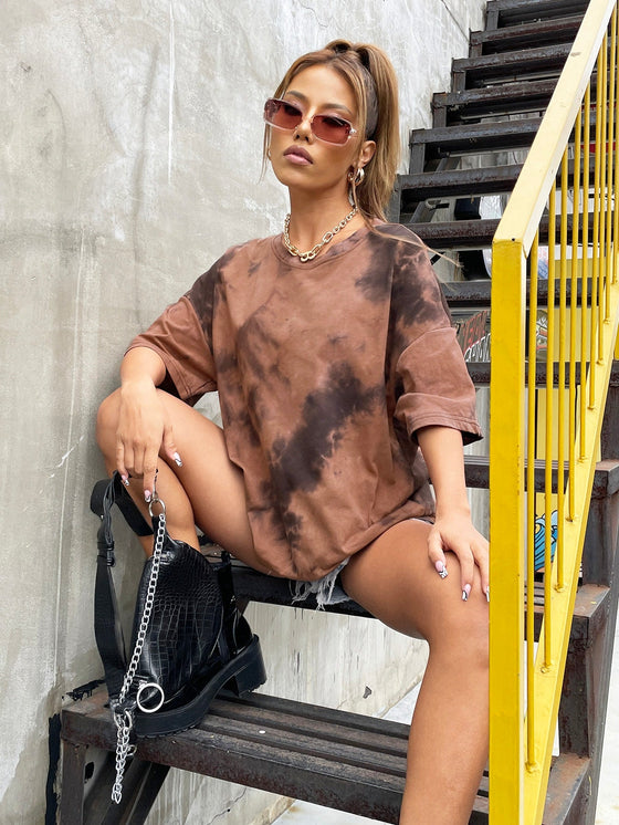 Tie Dye Drop Shoulder Tee