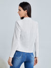Solid Notch Neck Blazer