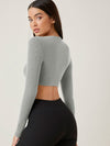 BASICS Cotton Solid Crop Top