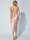 Crisscross Back High Split Dress