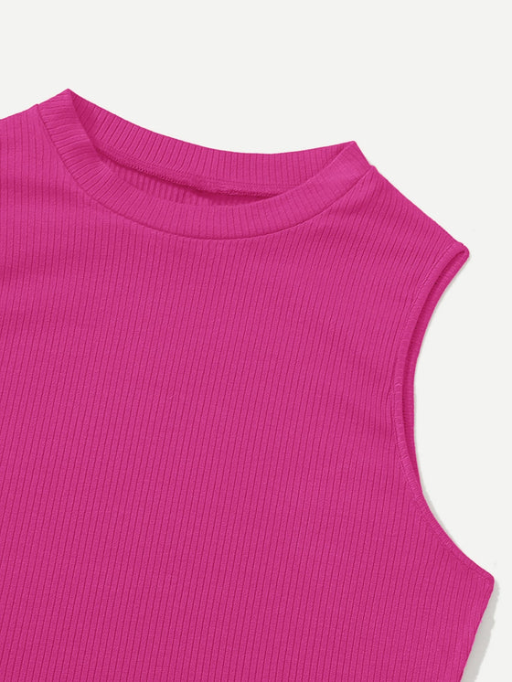 Crisscross Tie Back Crop Tank Top