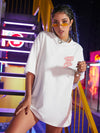 Slogan Graphic Oversized Tee