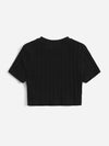 Girls Mock Neck Rib knit Top