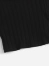 Girls Mock Neck Rib knit Top