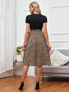 Ditsy Floral Belted A line Dress