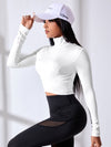 Zip Up Crop Sports Jacket