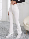 High Waist Flare Leg Corduroy Pants