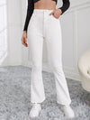 High Waist Flare Leg Corduroy Pants