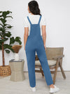 Maternity Solid Pinafore Jumpsuit Without Tee