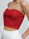 Zip Back Crop Tube Top