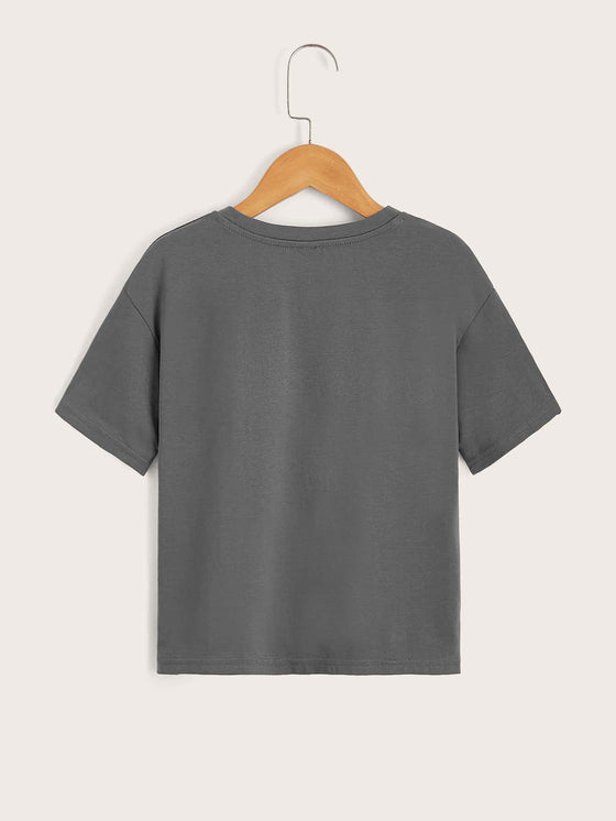 Girls Letter Graphic Tee