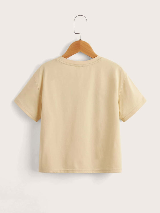 Girls Letter Graphic Tee