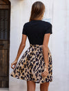 Graphic Print Belted Dress