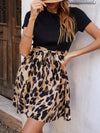 Graphic Print Belted Dress